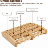 Houten Voetmassage Roller – Voetmassage Apparaat – Voetreflex Massage Roller – Massief Hout – Tegen Vermoeide Voeten – Handmatige Voetmassager