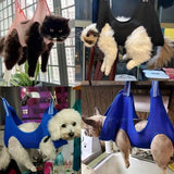 Sasemy® - Honden, Hangzak voor het makkelijk knippen van nagels - Blauw - Maat L - Waszak - Nagelknippen - Huisdieren -Pet Hangmat