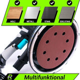 Rodopi® 100x gemengd schuurpapier 115 mm - 8-gats excentrische schuurmachine