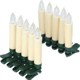 Hanse® 10 stuks Draadloze LED Kerstverlichting op batterij met Timer en Afstandsbediening