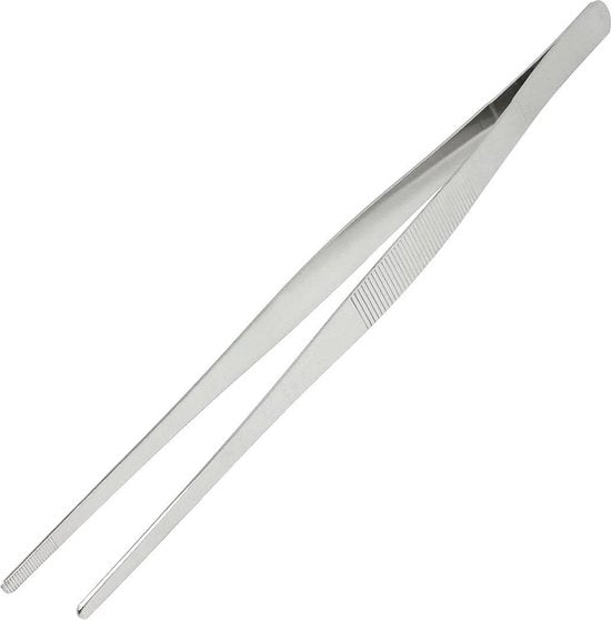 Keukenpincet - 30 cm - RVS - Zilver - Kookpincet - Vleespincet - Serveerpincet
