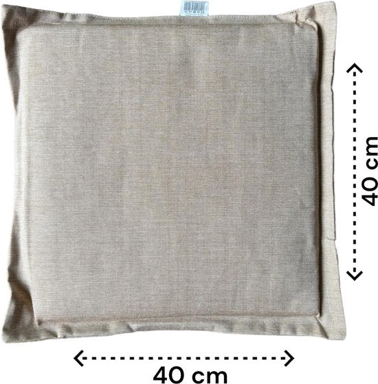 Zitkussen Stoel - Zalm - 40 cm x 40 cm x 2 cm - Geschikt voor Binnen en Buiten - Waterafstotend Materiaal - Kussentje - Stoelkussen