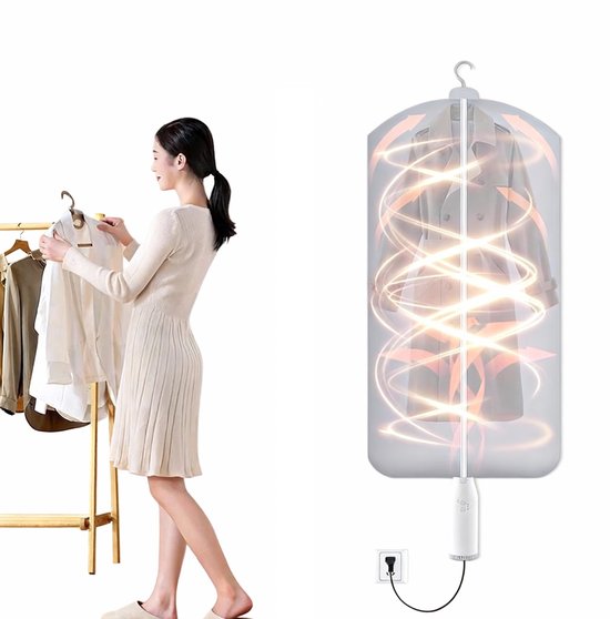 Elektrische Kledingdroger & Warme Lucht Blazer – Draagbare Wasdroger voor Kleding, Schoenen & Dekens – Sneldrogend, Anti-Bacterieel & Compact