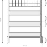 Westman Kruidenrek Plantenbak met traliewerk Viktoria L 50x80x95cm