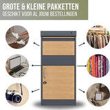 4gardenz® Pakketbrievenbus XL - Staande - Pakketbox - Antraciet