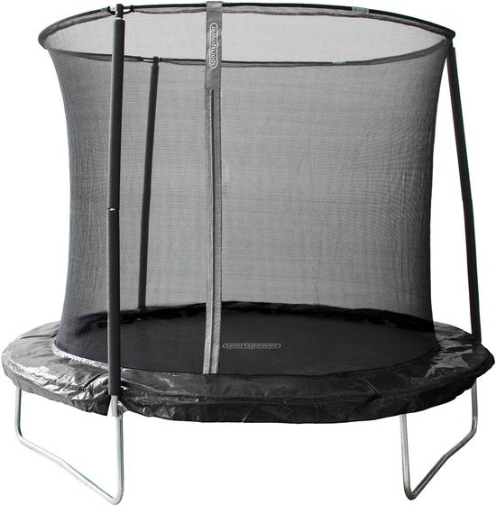 Sportspower Trampoline Ø244 cm met Veiligheidsnet - Zwart