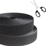 Klittenband Zelfklevend 25 meter - Klittenband zelfklevend Zwart - Klittenband - Zelfklevend Klittenband - Klittenband Rol - Klittenband met schaar