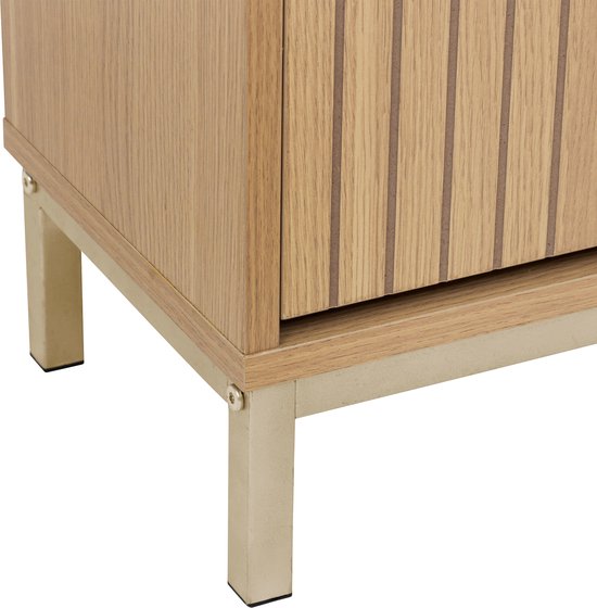Schoenenkast Tasso 3 lades 24x63x131 cm - voor 18 paar - Bruin