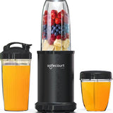 Safecourt kitchen - Smoothie Blender - Blender 1200W - Smoothie Maker - Inclusief to go bekers - Zwart
