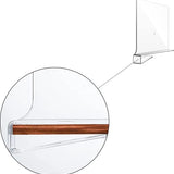 Plankverdeler - 4 Stuks - Transparant - Kledingkast Organizer - Plank Organizer - Boekenstandaard - Plank Verdeler - Kast Verdeler