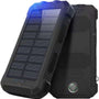 Powerbank 20000 mAh – Zwart - Draadloze Zonne-energie Powerbank met LED-indicator – Outdoor Waterdicht – Zwart - USB Snellader – Powerbank voor Smartphone & Tablet - powerbank 20000 mah draadloos