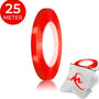24ME® 25 Meter Zeer Dun Transparant Dubbelzijdig Tape - Ultra Strong - Montagetape - Dubbelzijdige Tape - Voor binnen- en buitengebruik
