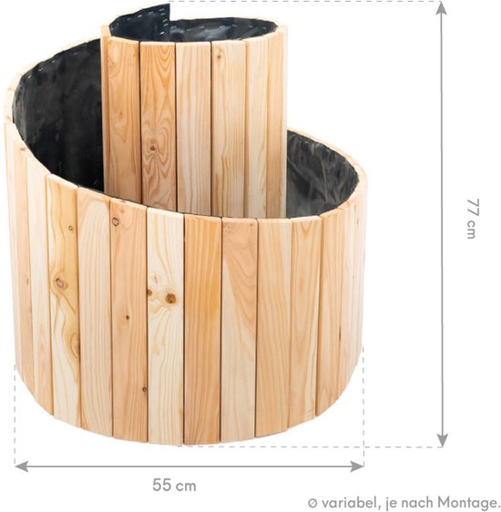 Westmann - WM102424 - Plantenbak - Bloembak - Tuin Hochbeed - 55 x 55 x 74 cm