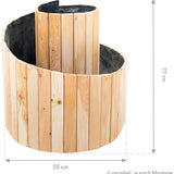 Westmann - WM102424 - Plantenbak - Bloembak - Tuin Hochbeed - 55 x 55 x 74 cm
