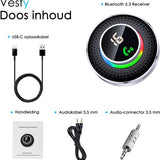 Pro bluetooth receiver- BT 5.3 - 3.5 mm AUX - Bluetooth Transmitter - Bluetooth Ontvanger