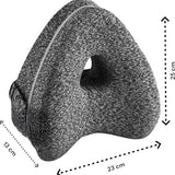 Kniekussen voor in Bed - Grijs - Orthopedisch Kniekussen - Beenkussen - Zijslaapkussen voor Volwassen - Zijslaap Kussen Voor In Bed - Heupklachten