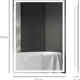 4goodz Badkamerspiegel LED - anticondens met Touch bediening