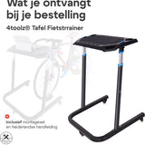 4toolz® Fietstrainer Tafel - Laptop tafel voor fietstrainer - Stabureau In hoogte verstelbaar
