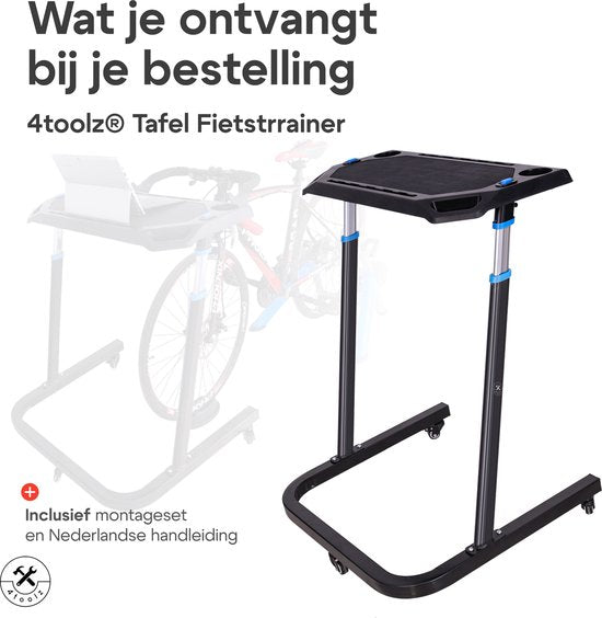 4toolz® Fietstrainer Tafel - Laptop tafel voor fietstrainer - Stabureau In hoogte verstelbaar