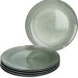 6-persoons Green Jem Servies Glas - 12 delig Servies - Groen