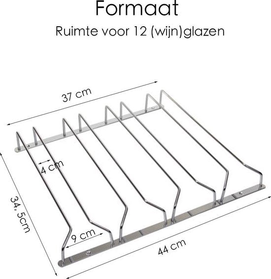 Ophangrek Wijnglazen - glazen - Wijnglazenhouder