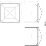 Sojag - SJ02300 - Paviljoen - Pergola - Partytent - 261 x 298 x 298 cm