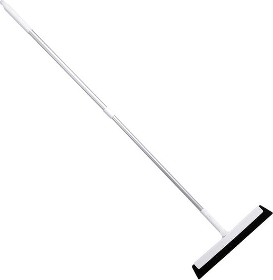 Vloerwisser met Lange steel - 125 cm - Wit - Vloertrekker met Verstelbare steel