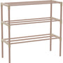 Fixwood Schoenenrek 3 Lagen – Beige - Houten Schoenenkast – Compact & Ruimtebesparend Schoenenrek voor 9+ Paar – Modern Design – 51 x 23 x 57 cm