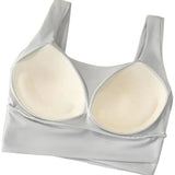 SparkNine Flexaura sport BH - stijlvolle sportbeha - ingebouwde pads - XXL - lichtgroen - high support ondersteuning - cross design