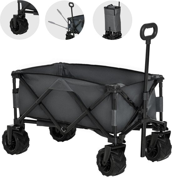 Bolderkar Strand inklapbare Handwagen 360° Tuinwagen