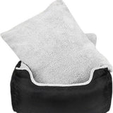 Autostoel Hond - Zwart - 50 x 55 x 35 cm - Hondenmand Met Veiligheidsriempje Voor In De Auto - Automand Hond - Hondenstoel voor Honden