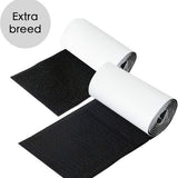 Klittenband - Extra Breed - 1 Meter - 10 cm Breed - Zwart