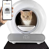 - Automatische Kattenbak - Bedienen via App - 65L - incl matje en 3 rollen opvangzakjes