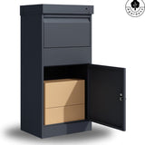 4gardenz® Pakketbrievenbus XL - Staande - Pakketbox - Antraciet