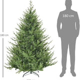 Kunstkerstboom met realistische uitstraling - 180 cm - Ø136 cm