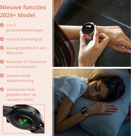 Nexvex® Ultra 2X Smartwatch - Sporthorloge met Belfunctie - Bloeddrukmeter - Stappenteller - Hartslagmeter - Bluetooth Activity Tracker - Android, iOS - 1.46 Inch