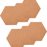 Kurk prikbord - 6 stuks - 34 cm x 30 cm - Prikbord - Zeshoek - Zelfklevend Kurkbord - Prikpen - Punaise