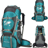 Backpack - Blauw - 79 x 33 x 23 cm - Backpack Organizer - Met Waterzak - Backpack 75 Liter - Backpack Heren - Backpack Vrouwen - Back Pack Heren - Back Pack Vrouwen - Flightbag