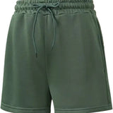 SparkNine Pulse short dames - met trekkoord & zijzakken - zachte sportbroek - XXL - groen - elastische taille - met zijzakken - ademend - met trekkoord