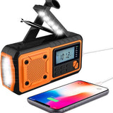 Draagbare NoodRadio Solar Opwindbaar - Powerbank Zonneenergie met - Noodpakket - Draagbare Radio