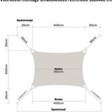 HanSe® Schaduwdoek Waterdoorlatend m - zonnedoek