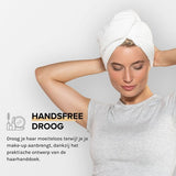 MAE Hair Towel | Haarhanddoek | Microvezel Haarwrap | Sneldrogend | Ergonomisch Ontwerp | Anti Pluis