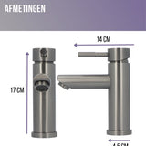 Luzzo® Como - RVS Wastafelkraan Laag