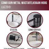Luzzo® Como - RVS Wastafelkraan Hoog
