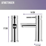 Luzzo® Como - RVS Wastafelkraan Laag