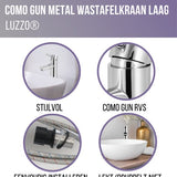 Luzzo® Como - RVS Wastafelkraan Laag
