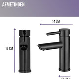 Luzzo® Como - RVS Wastafelkraan Laag