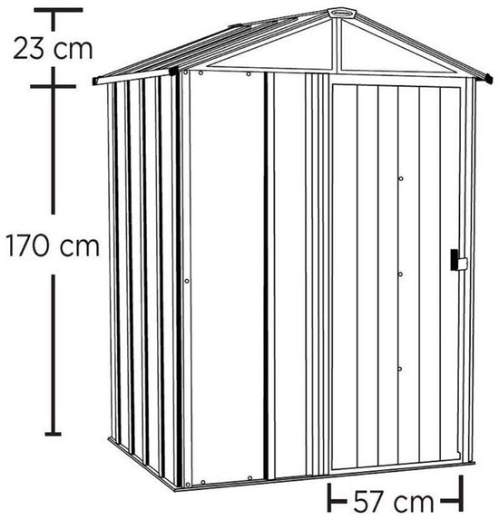 Spacemaker Woodlake Gereedschapsschuur - SMWL54 - 122x151x198 cm