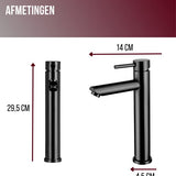 Luzzo® Como - RVS Wastafelkraan Hoog
