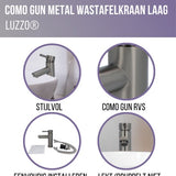 Luzzo® Como - RVS Wastafelkraan Laag